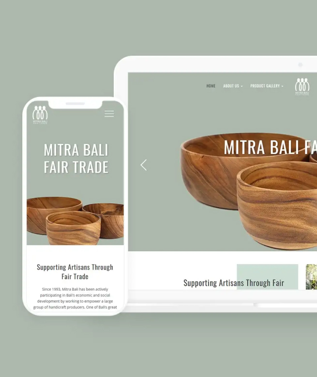 Mitra Bali Fair Trade Website